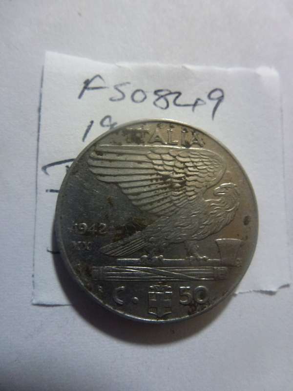 1942 Italy 50 centesimi