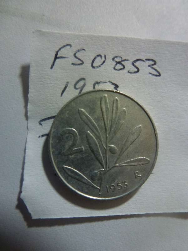 1953 Italy 2 lira