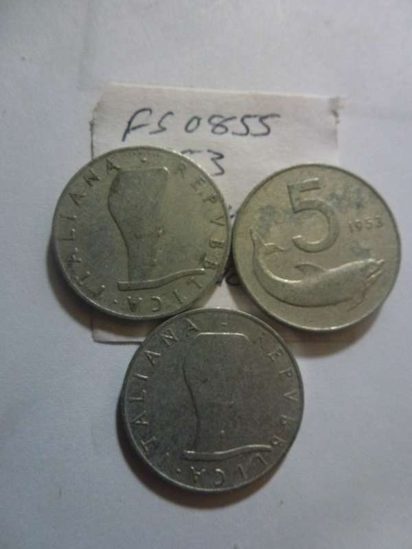 1953 Italy 5 lira