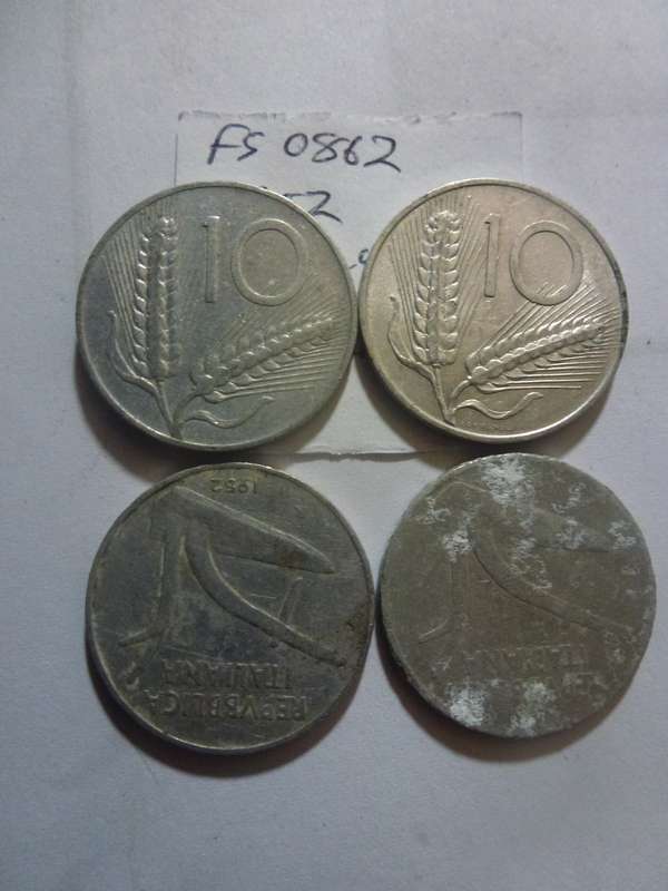 1952 Italy 10 lira
