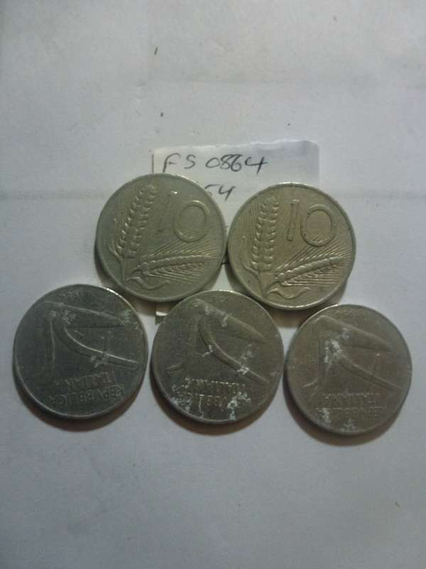 1954 Italy 10 lira