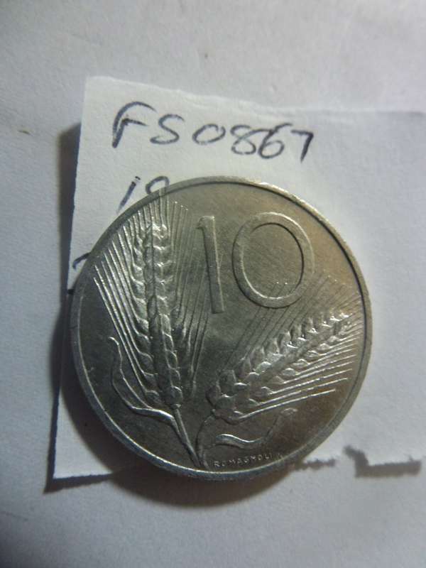 1968 Italy 10 lira