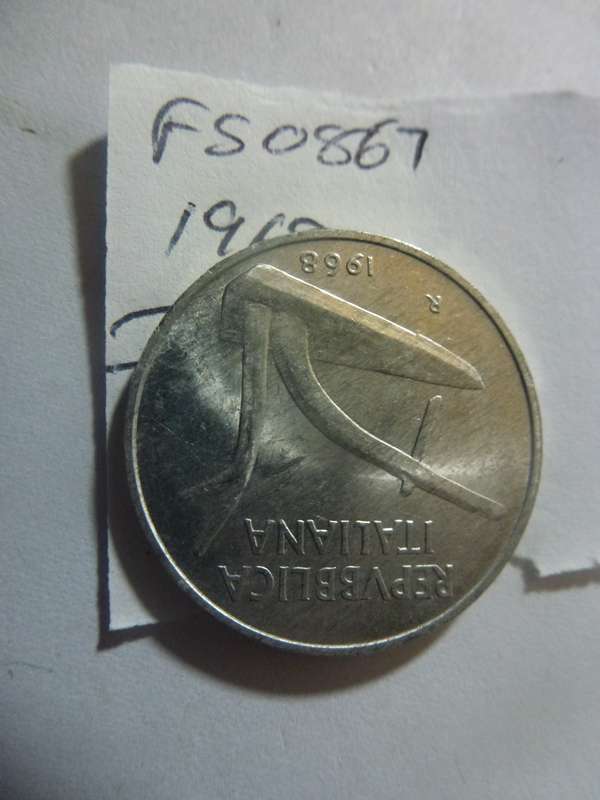 1968 Italy 10 lira