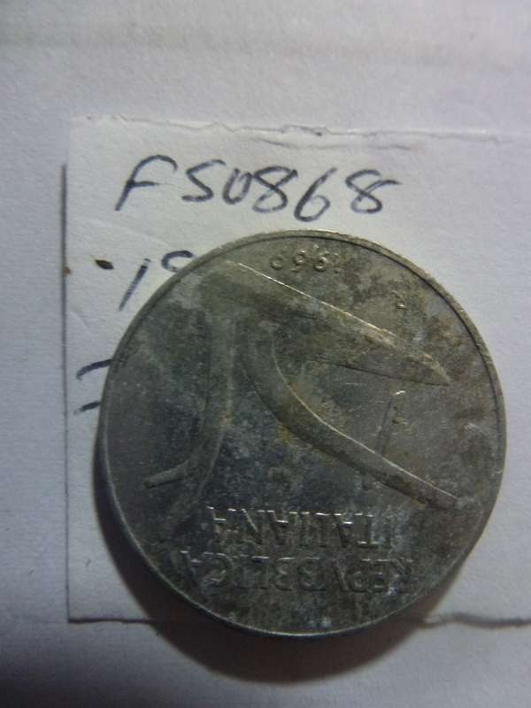 1969 Italy 10 lira
