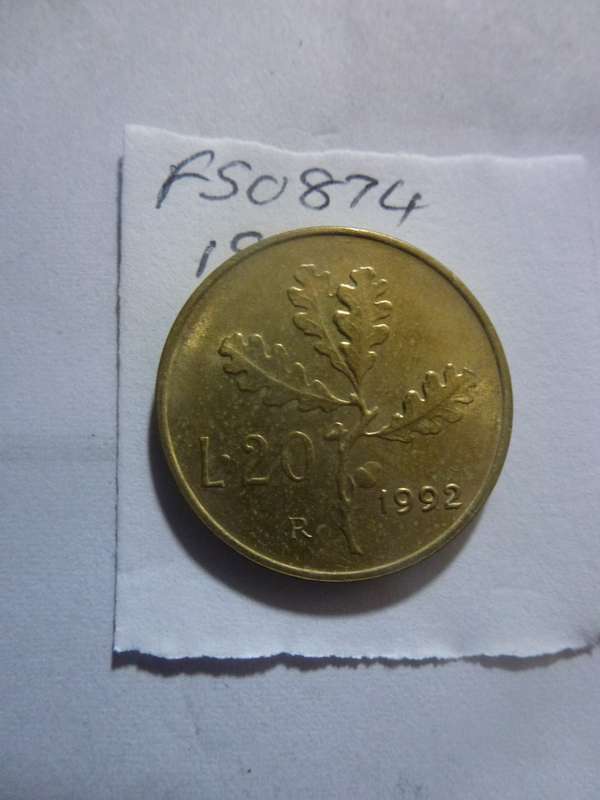 1992 Italy 20 lira