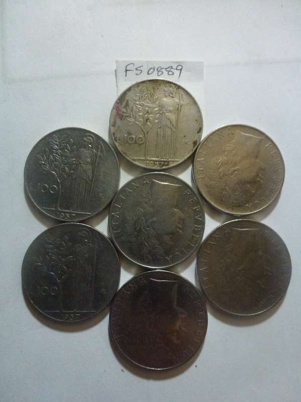 1957 Italy 100 lira