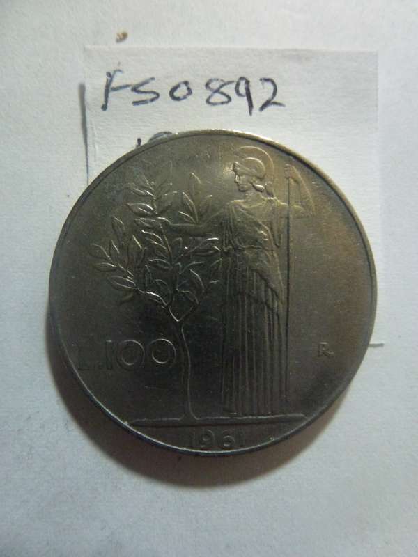 1961 Italy 100 lira
