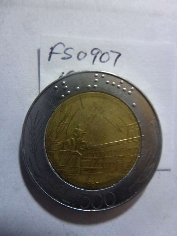 1987 Italy 500 lira
