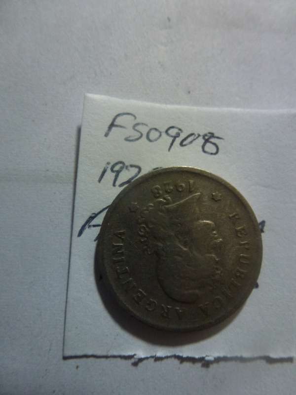 1928 Argentina 10 centavos