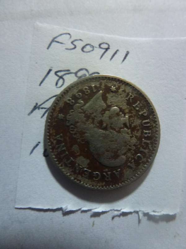 1898 Argentina 10 centavos