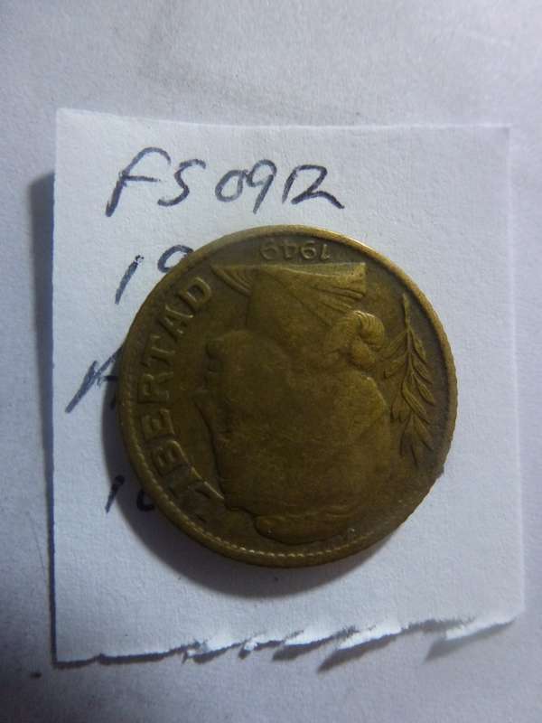 1949 Argentina 10 centavos