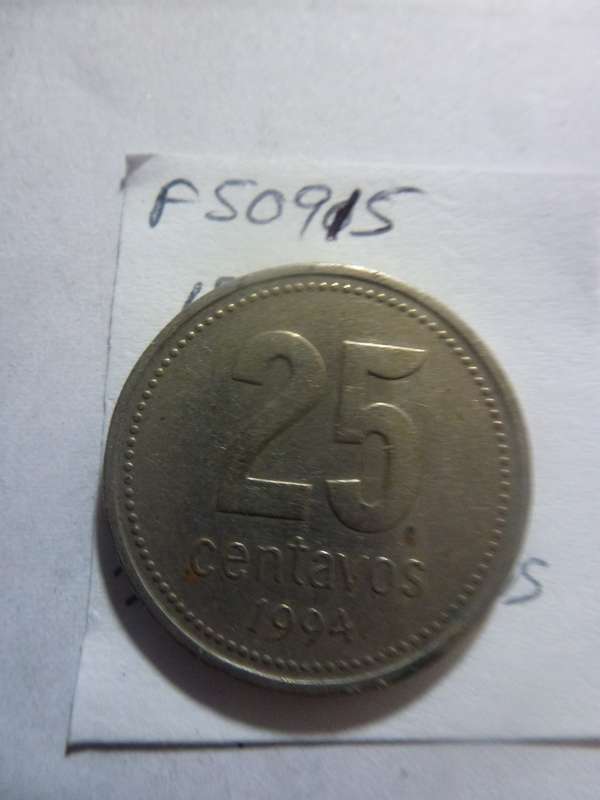 1994 Argentina 25 centavos