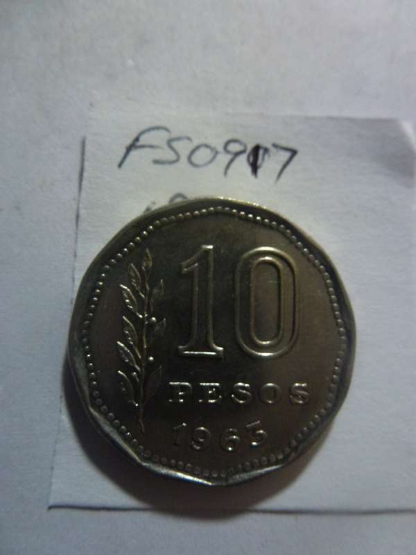 1963 Argentina 10 peso