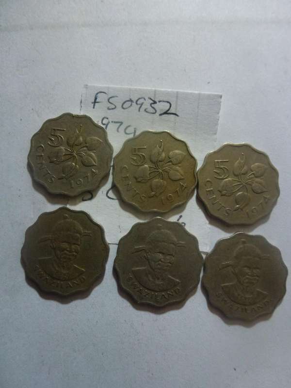 1974 Swaziland 5 cent