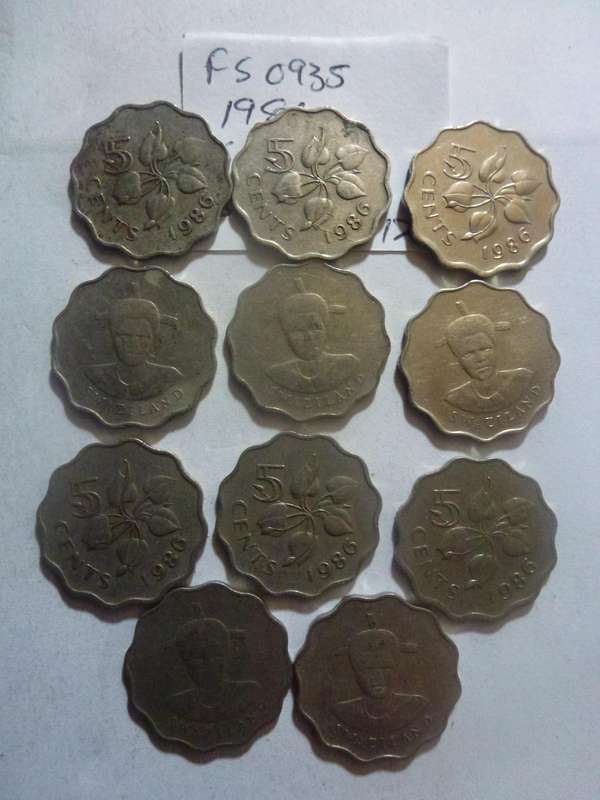 1986 Swaziland 5 cent