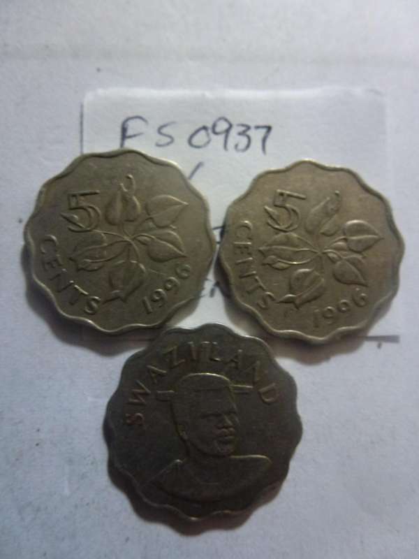 1996 Swaziland 5 cent