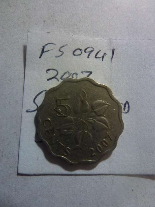 2007 Swaziland 5 cent