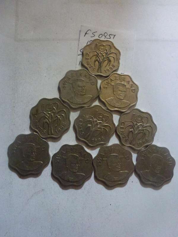1998 Swaziland 10 cent
