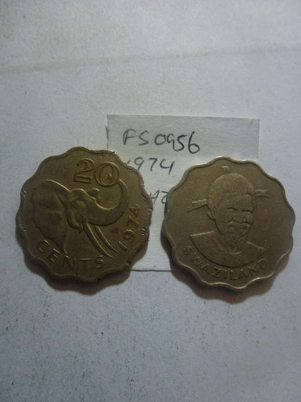 1974 Swaziland 20 cent