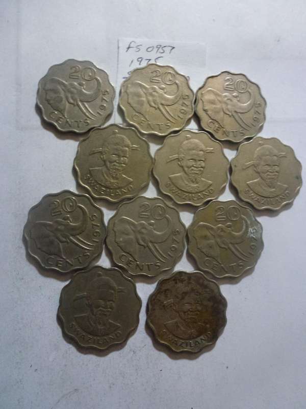 1975 Swaziland 20 cent