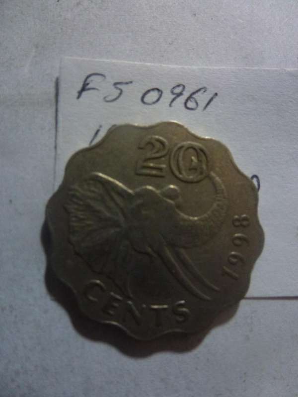 1998 Swaziland 20 cent