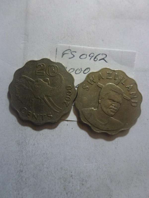 2000 Swaziland 20 cent