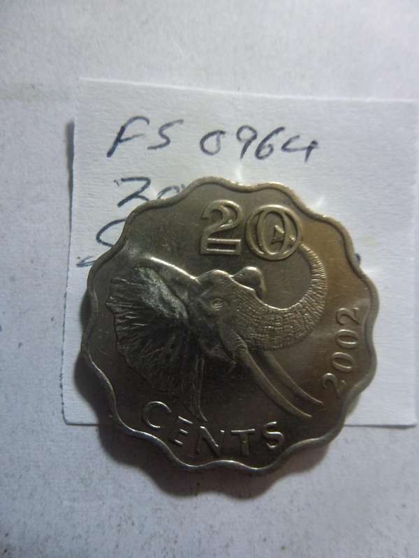 2002 Swaziland 20 cent