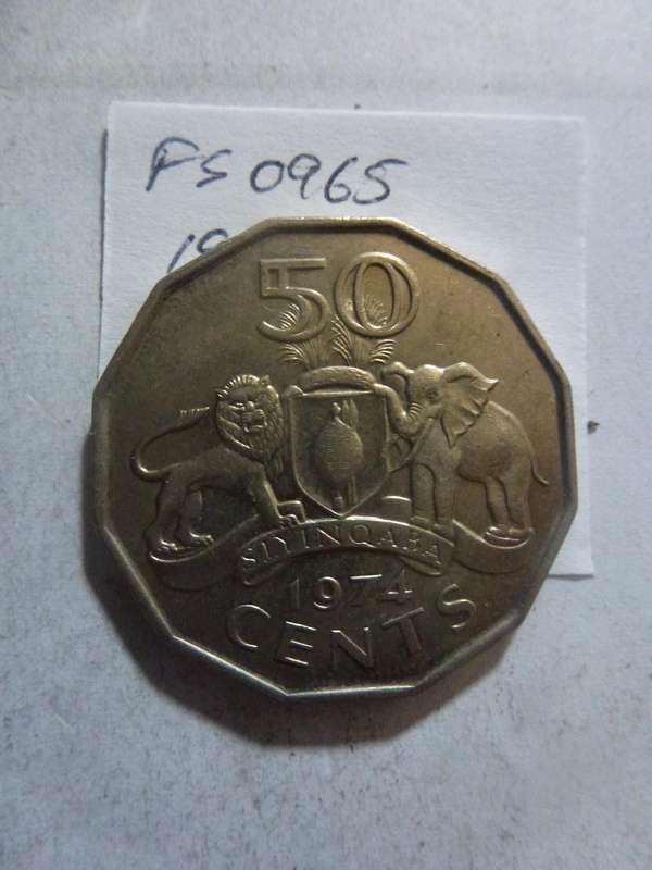 1974 Swaziland 50 cent