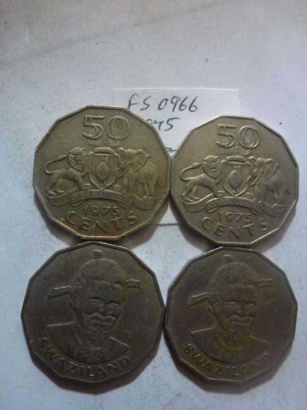 1975 Swaziland 50 cent