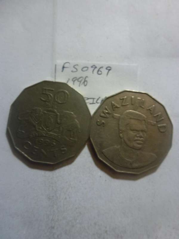 1996 Swaziland 50 cent