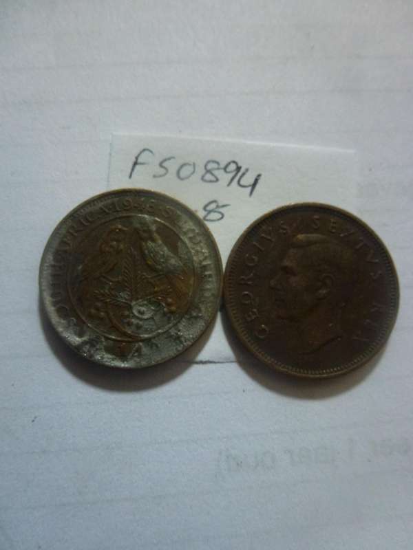 1948 Union of South Africa 1/4 penny