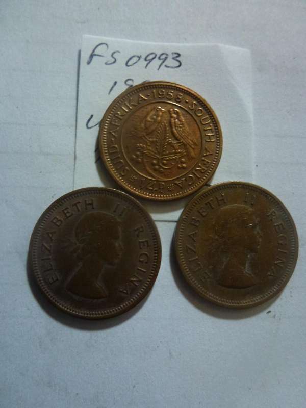 1958 Union of South Africa 1/4 penny