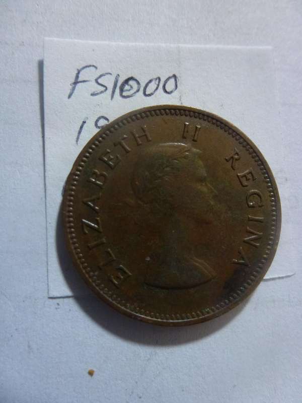 1953 Union of South Africa 1/2 penny