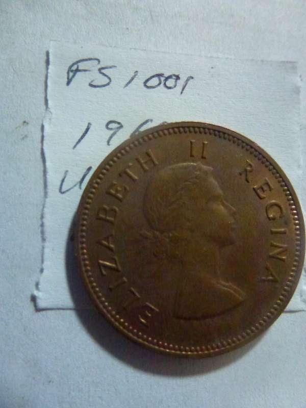 1960 Union of South Africa 1/2 penny
