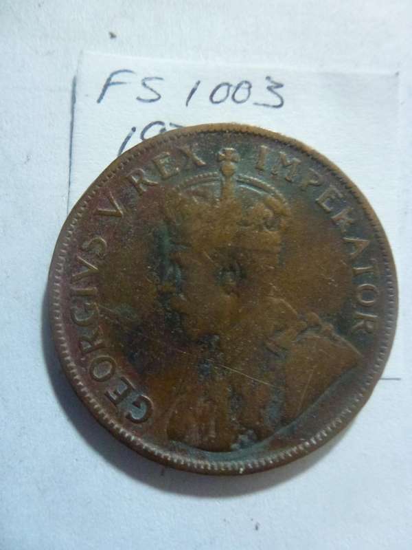 1935 Union of South Africa 1 penny