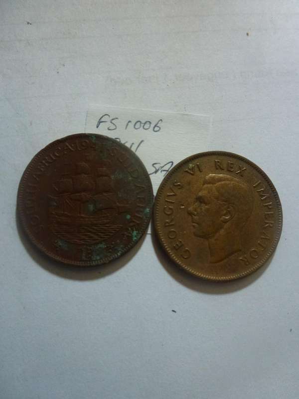1941 Union of South Africa 1 penny