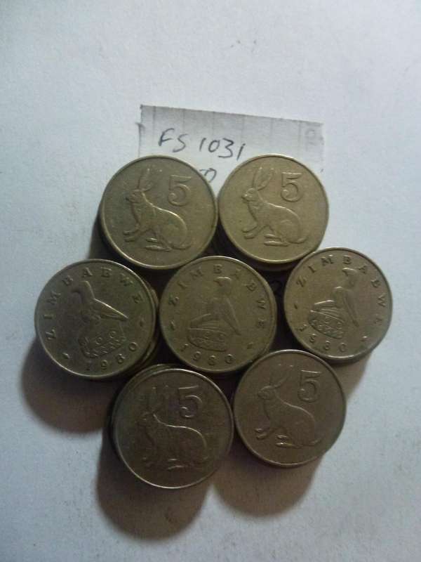 1980 Zimbabwe 5 cent
