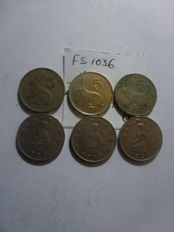 1990 Zimbabwe 5 cent