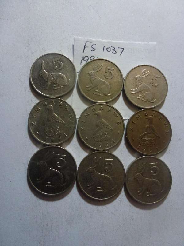 1991 Zimbabwe 5 cent