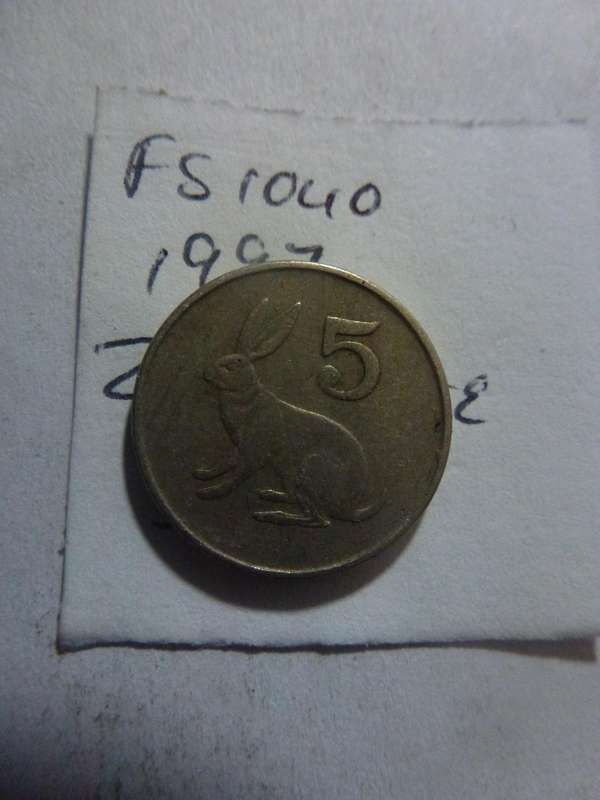 1997 Zimbabwe 5 cent