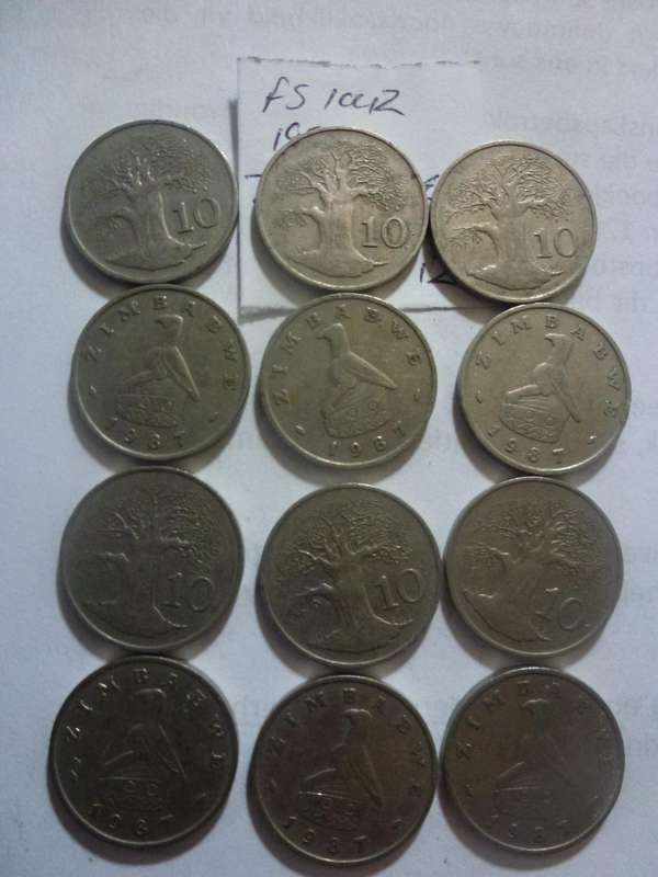 1987 Zimbabwe 10 cent