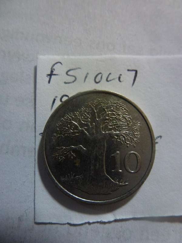 1999 Zimbabwe 10 cent