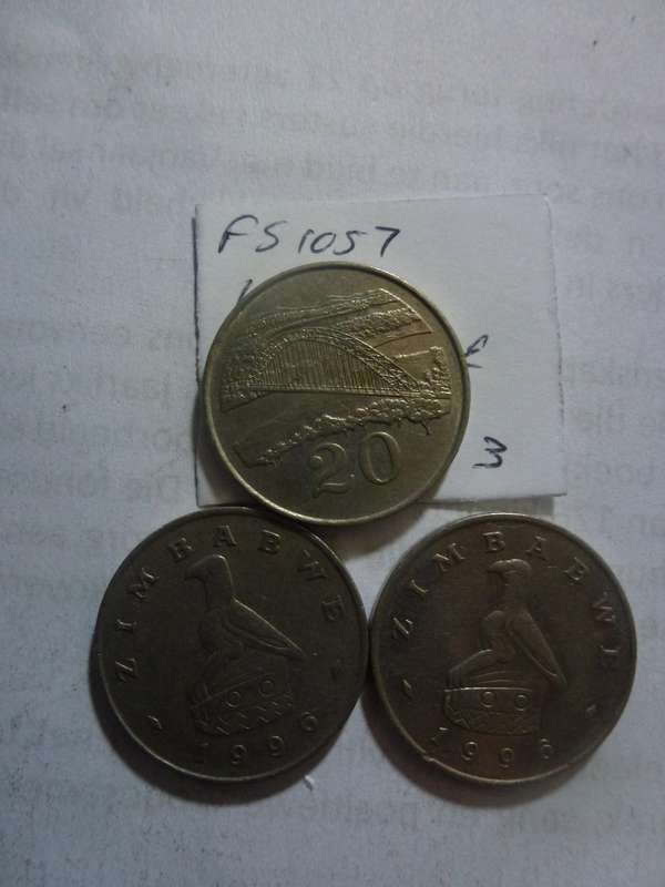 1996 Zimbabwe 20 cent