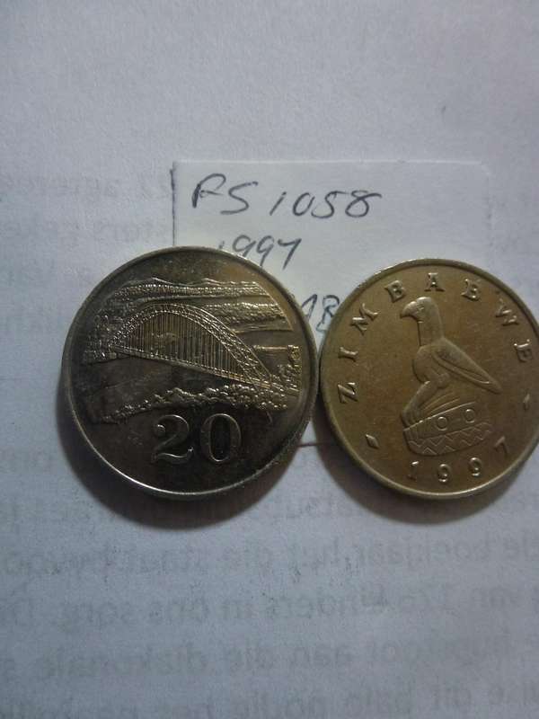 1997 Zimbabwe 20 cent
