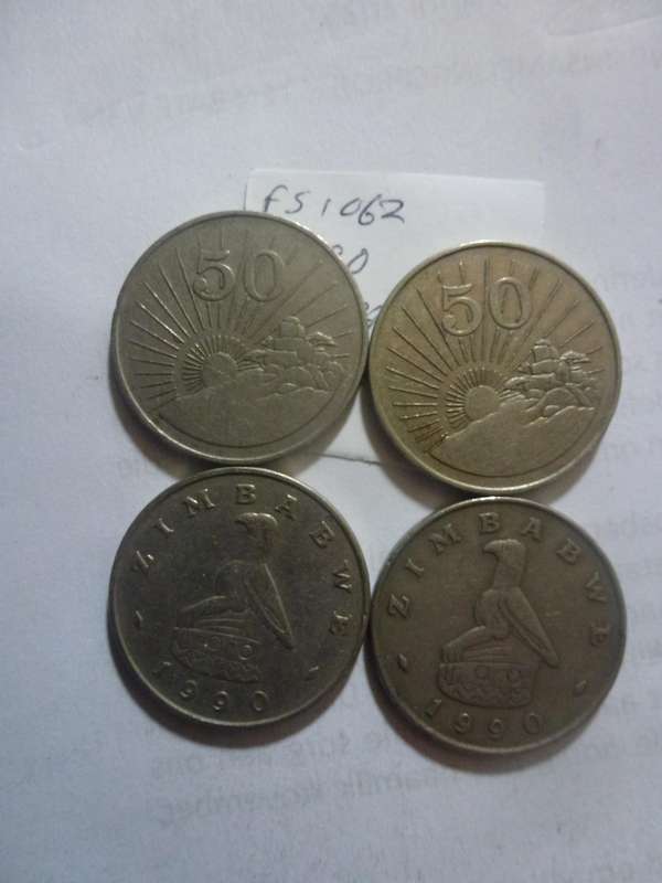 1990 Zimbabwe 50 cent