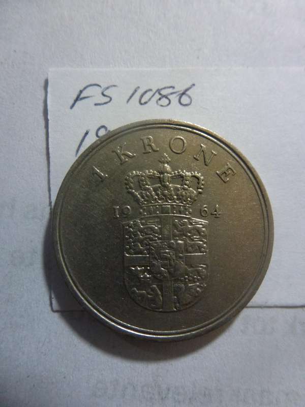 1964 Denmark 1 krone