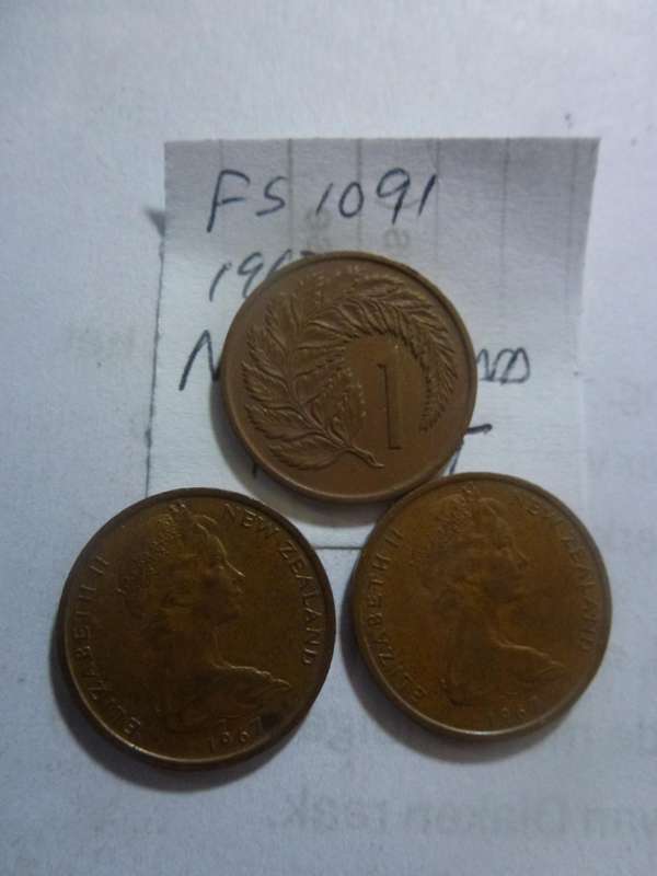 1967 New Zealand 1 cent