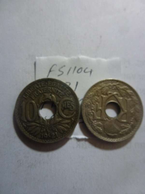 1921 France 10 centimes