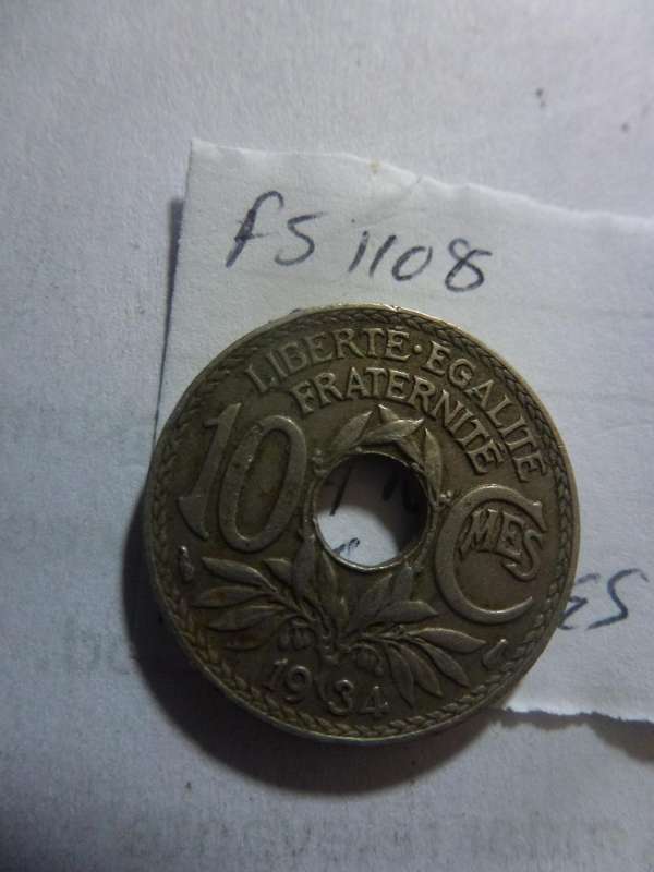 1934 France 10 centimes