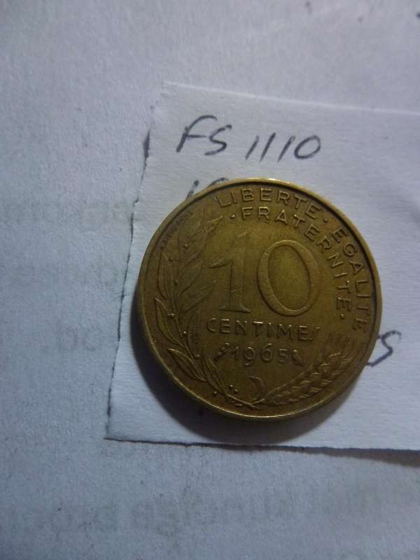 1965 France 10 centimes
